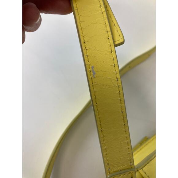 VINCE CAMUTO NWT SMALL YELLOW LEATHER CROSSBODY BAG (ASIS) - Picture 13 of 16